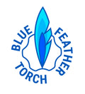 Blue Feather Torch